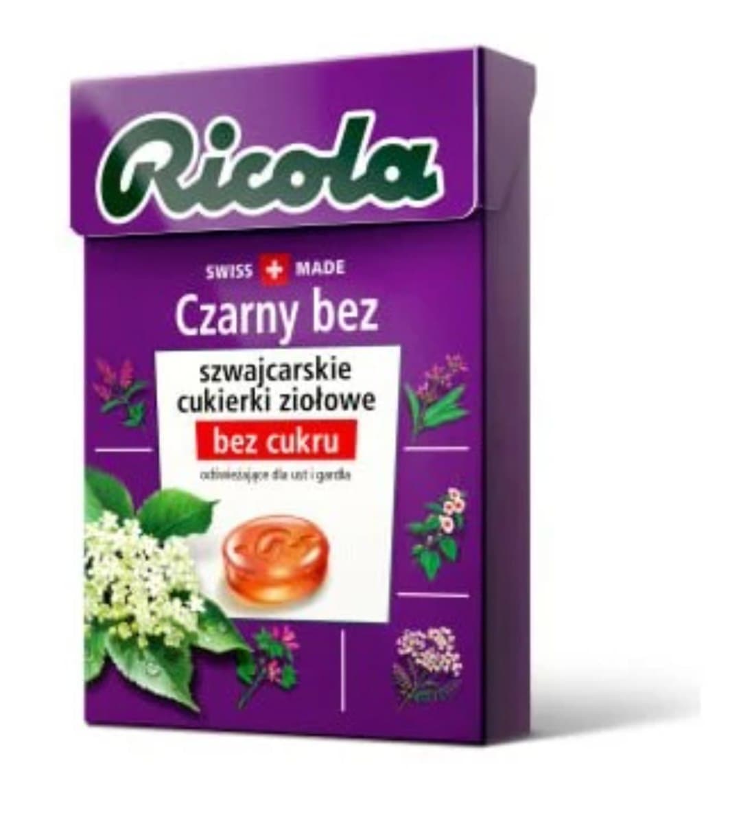 Ricola Cukierki bez cukru Czarny bez 27,5g | QUEST FOOD
