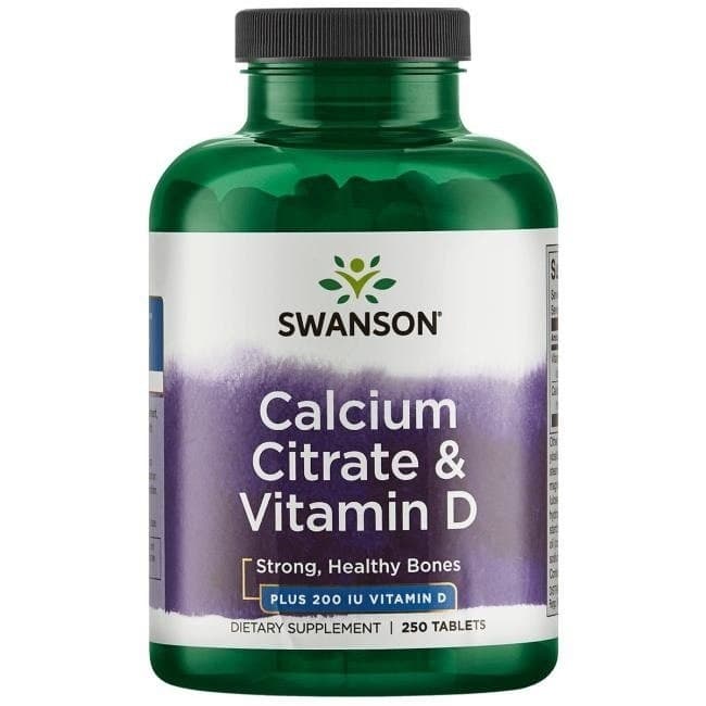 Swanson - Calcium Citrate & Vitamin D3 - 250 Tabs – Swanson packaging