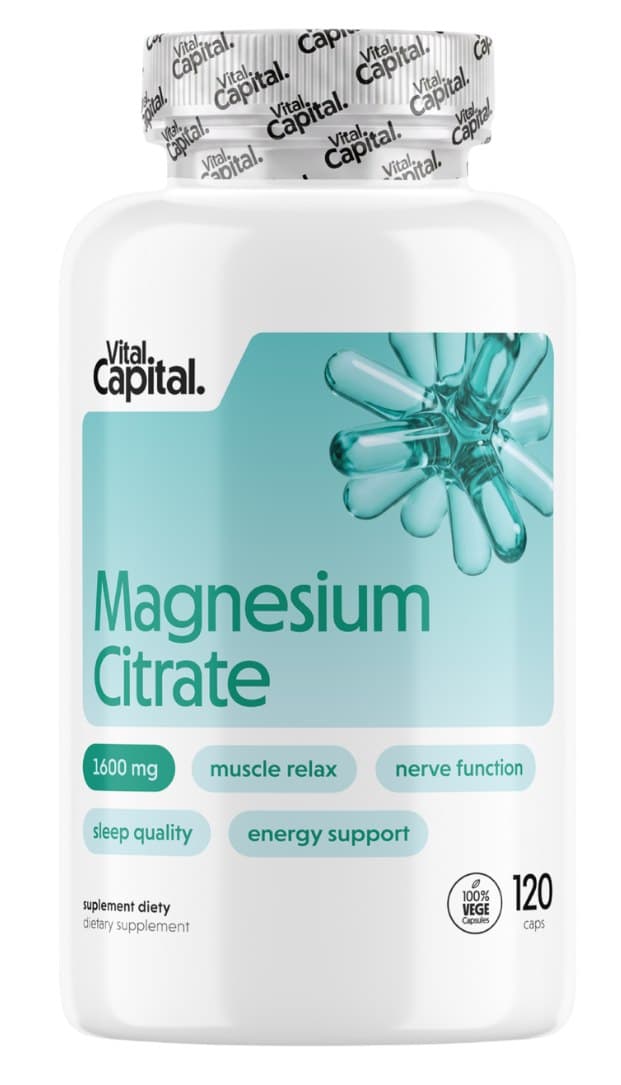Vital Capital - Magnesium Citrate 250 mg Capsules – Vital Capital packaging