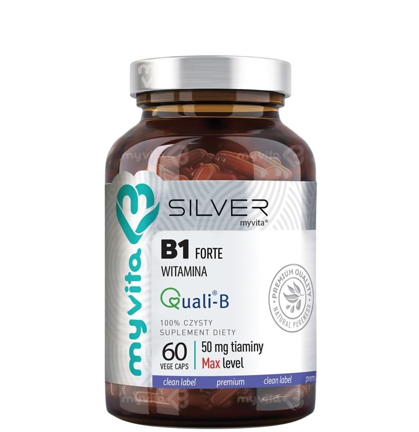 Myvita - Vitamin B1 Forte - 60 Vege Kapseln – MyVita Verpackung