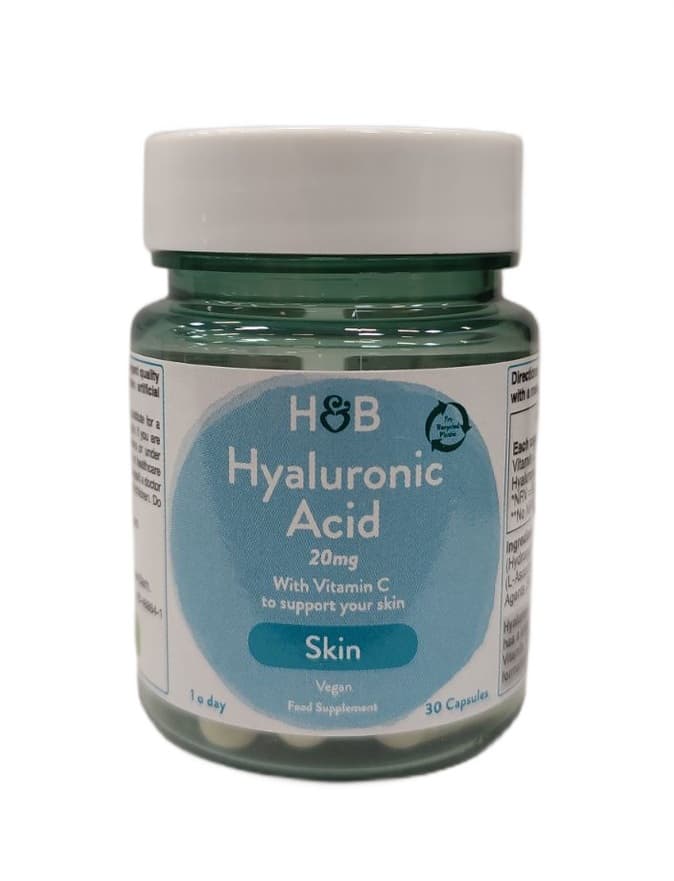 Holland & Barrett Hyaluronsyra med Vitamin C - 30 kapslar