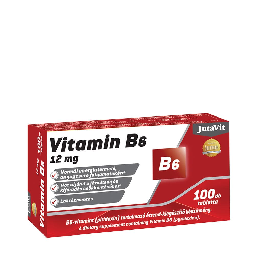 Jutavit Vitamin B6 12mg - 100 tabletten