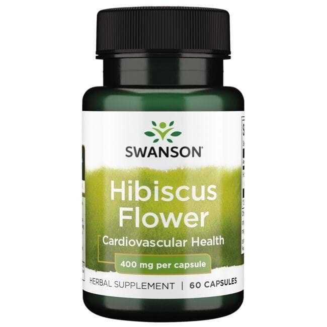 Swanson Hibiscus Flower 400mg - 60 Kapseln – Swanson packaging