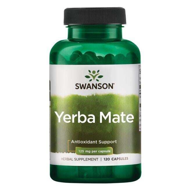 Swanson - Yerba Mate - 120 Caps – Swanson förpackning