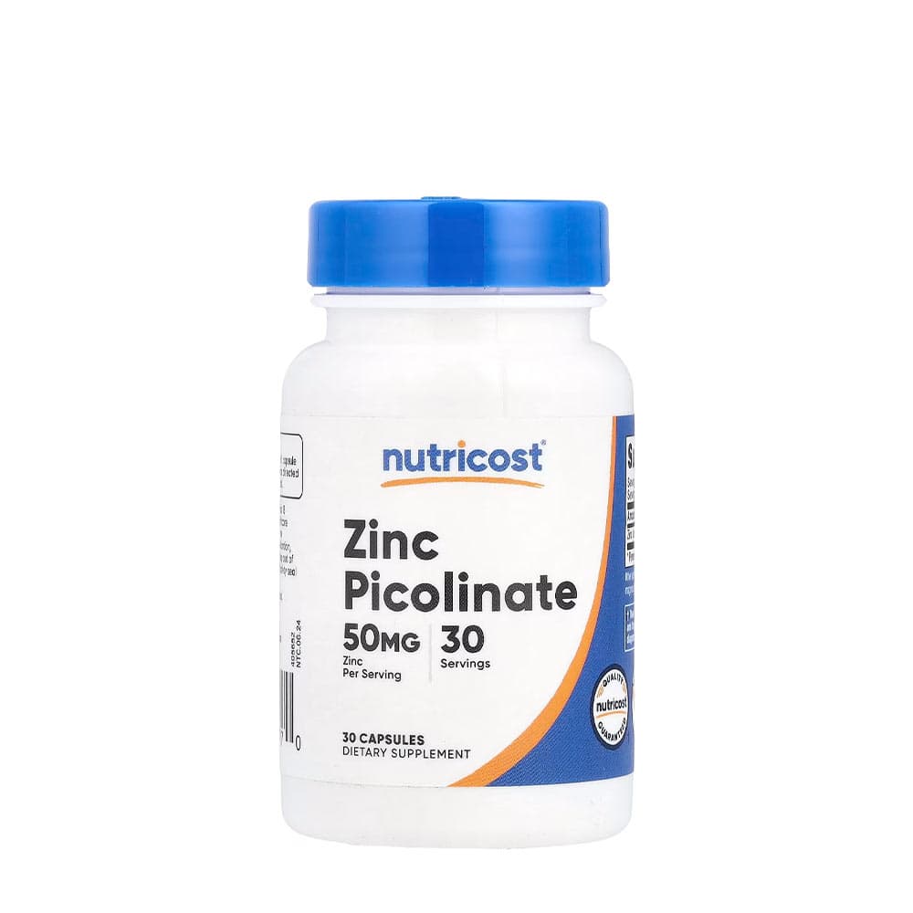 Nutricost Zinc Picolinate 50mg - 30 cápsulas – Nutricost empaque