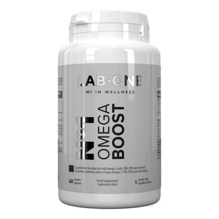 LAB ONE N°1 Omega BOOST 60 Kapseln – LAB ONE Verpackung
