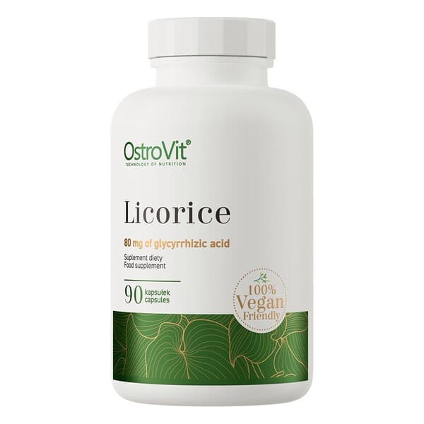 OstroVit Licorice 20% Glycyrrhizinsyra – 90 kapsułek