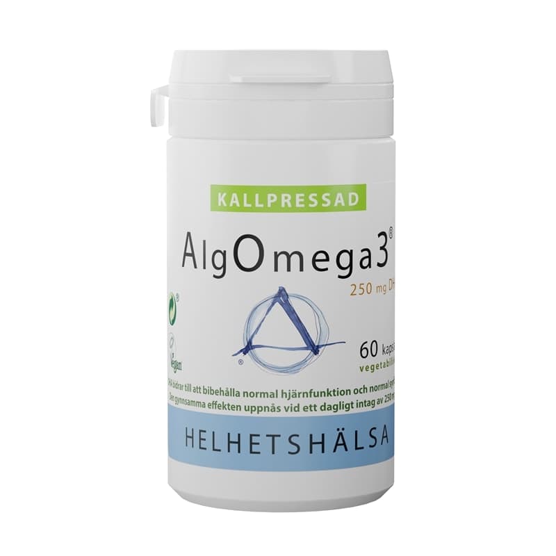 AlgOmega3 Kallpressad 60 kapslar | Helhetshälsa – Helhetshälsa förpackning