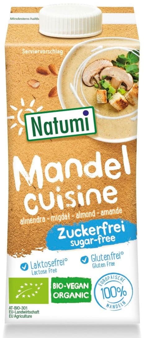Crème d'amande Bio Natumi 200 ml | Bio Planet – Natumi emballage