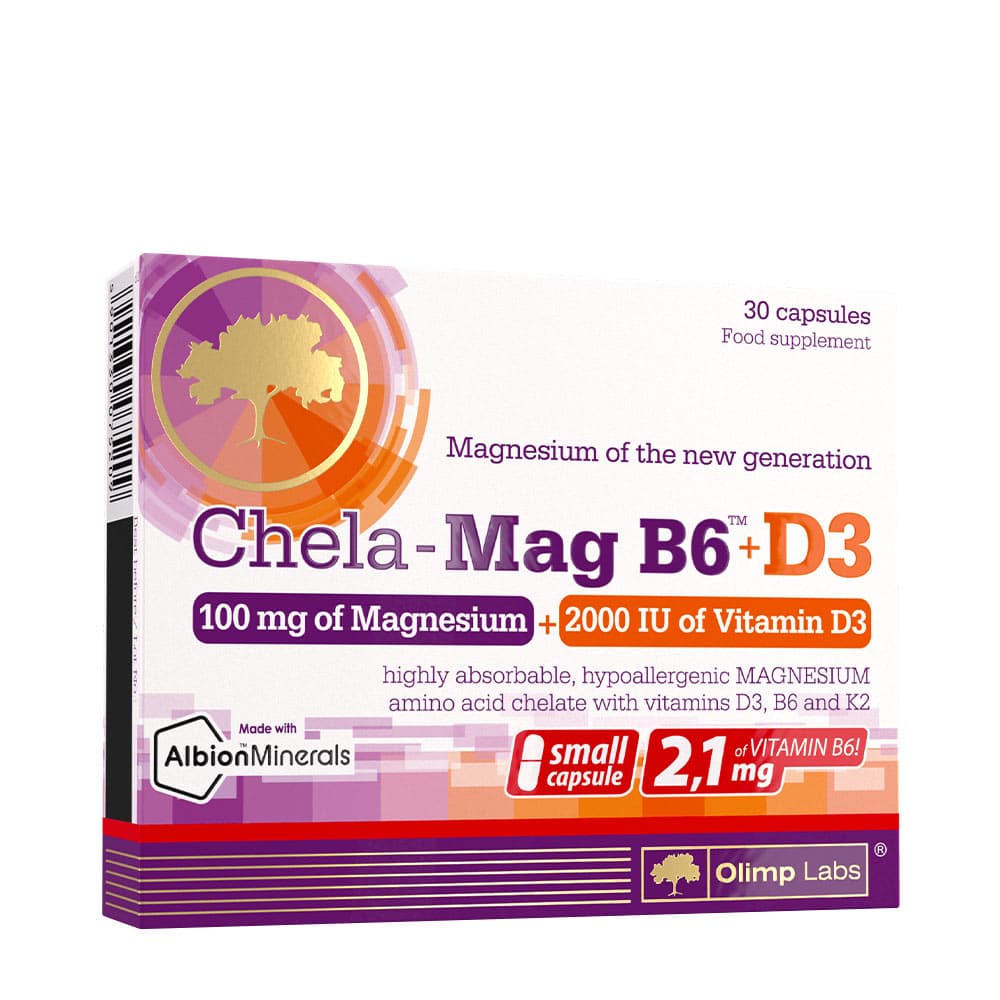 Olimp Labs Chela-Mag B6+D3 – 30 capsules