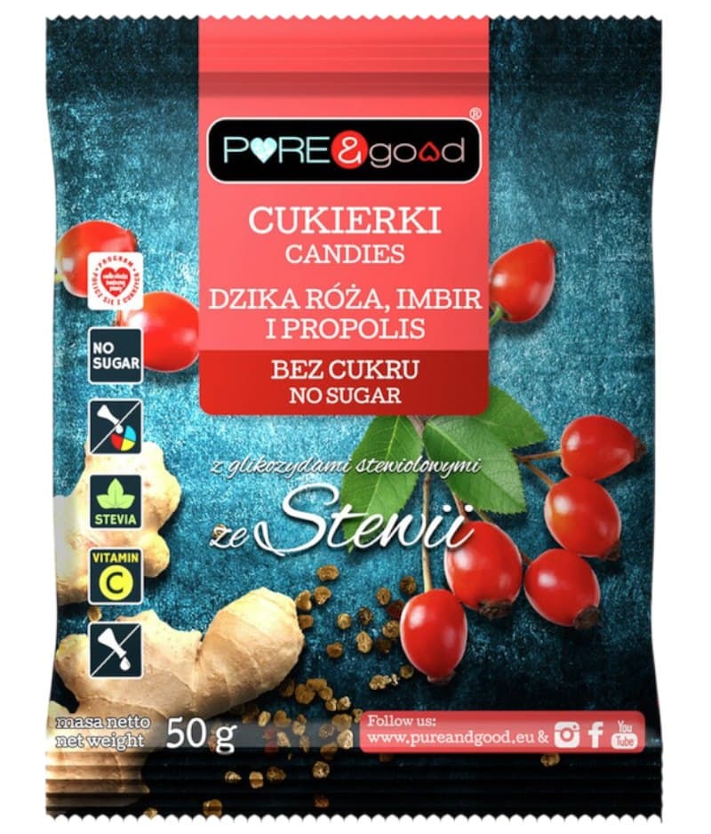 PURE&GOOD Snoepjes met stevia – PURE & good verpakking