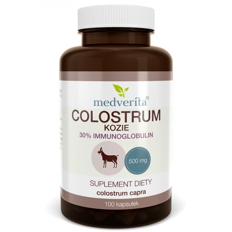 Medverita Kozie Colostrum 500 mg 100 kapsułek