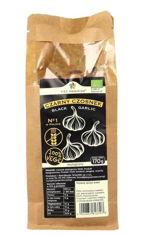 Pięć Przemian - Ajos negros ecológicos - 170 g – empaque