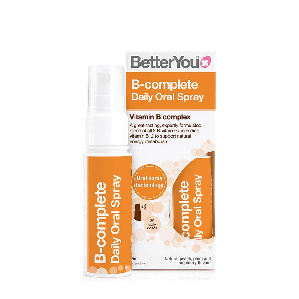 Better You - B-Complete Daily Oral Spray - Brzoskwinia, Śliwka i Malina 25ml – Better You packaging