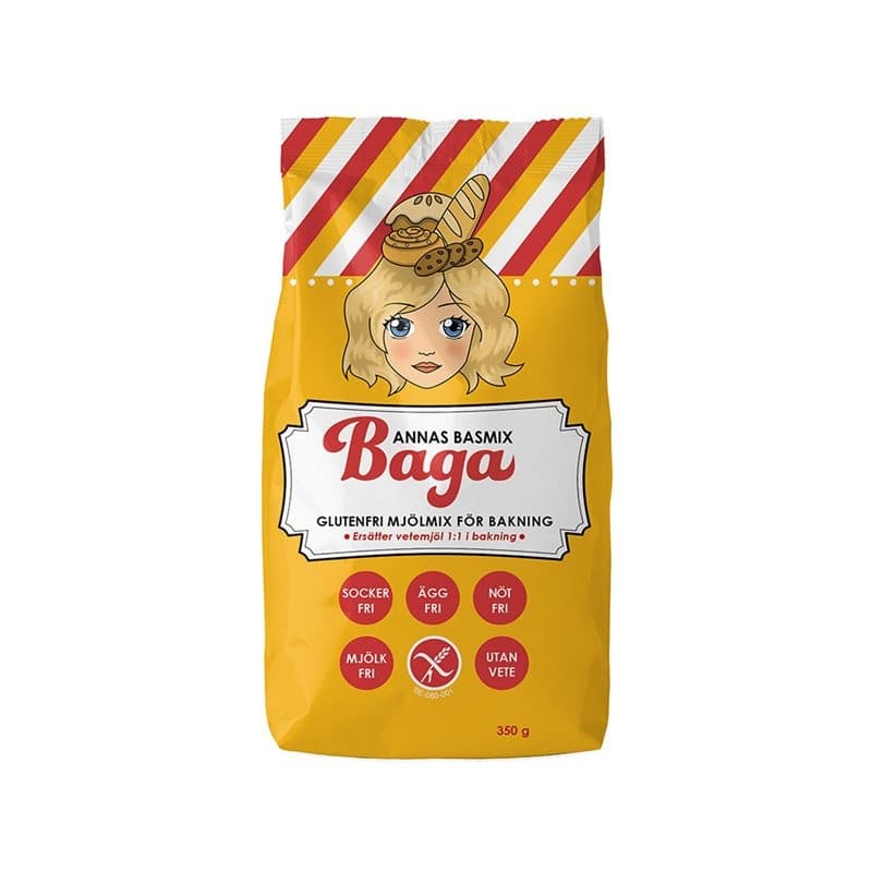 Annas glutenfri basmiks 350g – BAGA embalagem