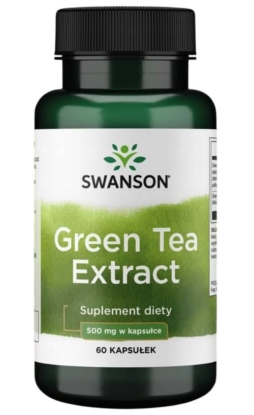 Swanson Extracto de té verde 500mg - 60 cápsulas – Swanson empaque