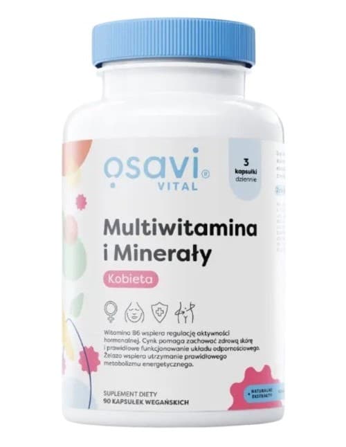 Osavi - Multivitamins And Minerals For Women - 90 kapslar – Osavi förpackning