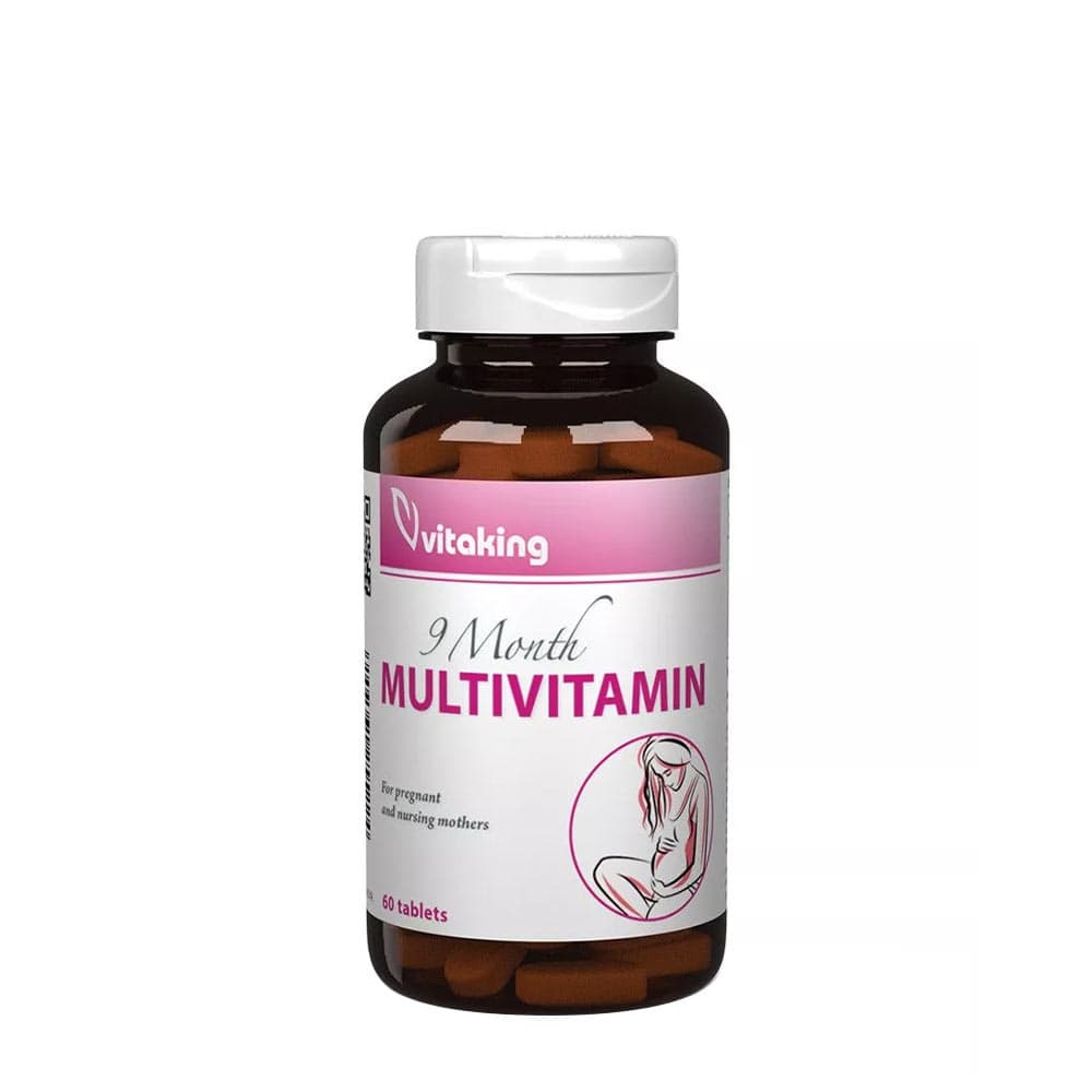 Vitaking 9 Month Multivitamin - 60 tabletter – Vitaking förpackning