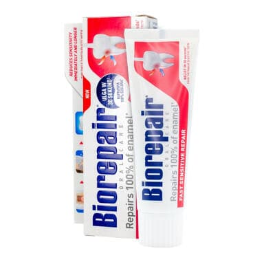 Biorepair Oral Care Pasta til følsomme tænder 75 ml | CitiPharm – Biorepair emballage