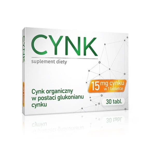Alg Pharma Zinc 15 mg 30 tablets – CYNK packaging