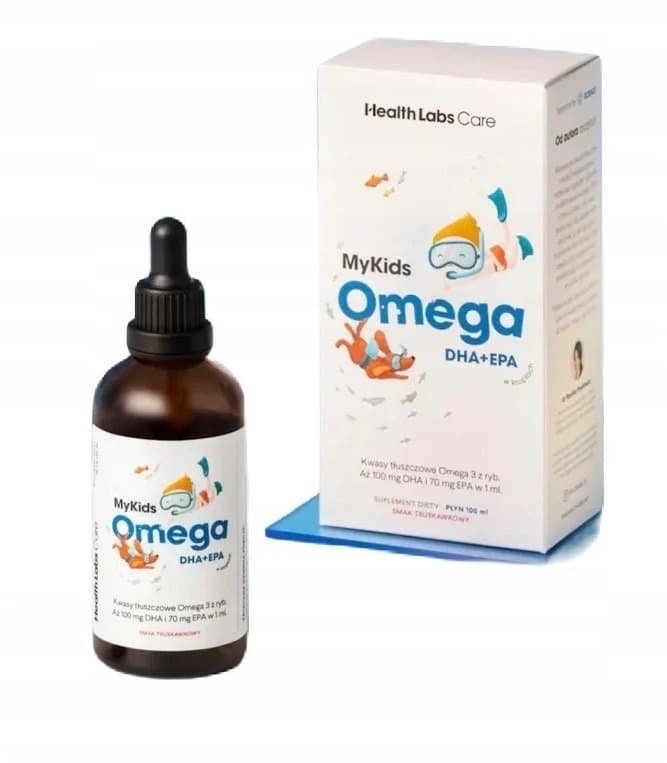 Health Labs Care MyKids Omega DHA+EPA 100ml aardbei smaak