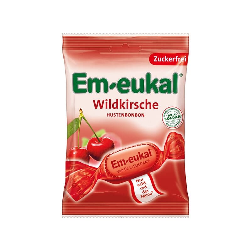 Vildkörsbär Halstabletter 75g sockerfri | Em-eukal