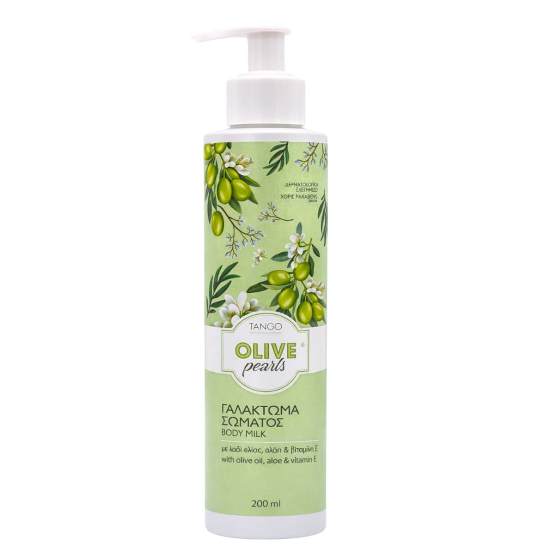 Tango Cosmetics - Olive Pearls Body Milk med olivolja, aloe & vitamin E