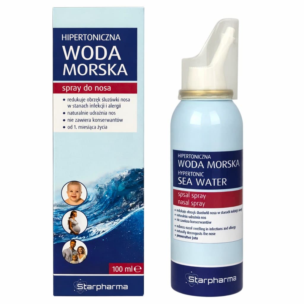 Zdrowy Lizak - Hypertonic Sea Water Nasal Spray 100ml – Zdrowy Lizak packaging