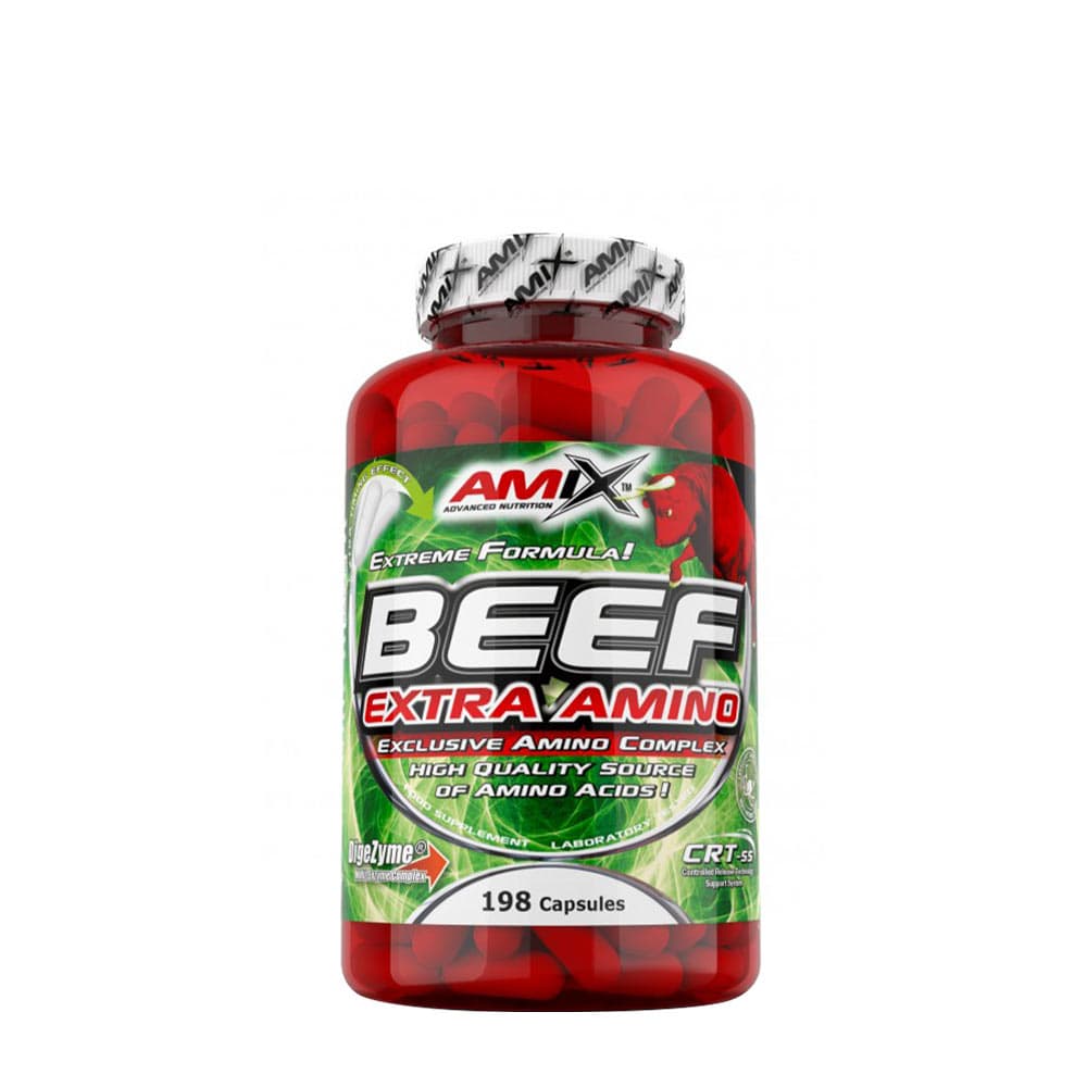 Amix - Beef Extra Amino 198 capsules – Amix packaging