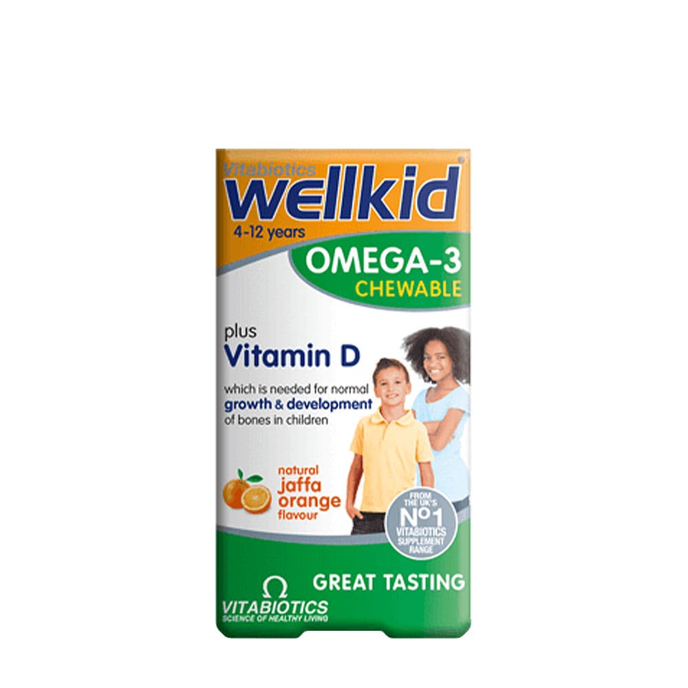 Vitabiotics Wellkid Omega-3 Gummies Orange - 60 gummies – Vitabiotics packaging