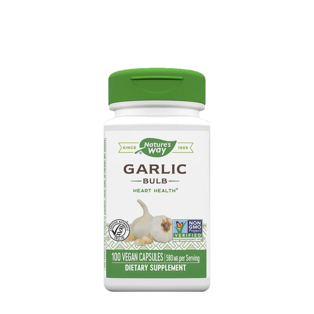 Nature's Way Garlic Bulb 100 Vcaps – Nature's Way förpackning