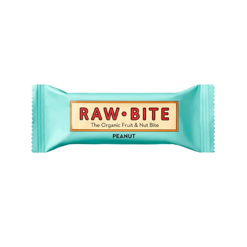 Owocowo-orzechowa baton orzechowy z masłem orzechowym 50g | RawBite – RawBite opakowanie