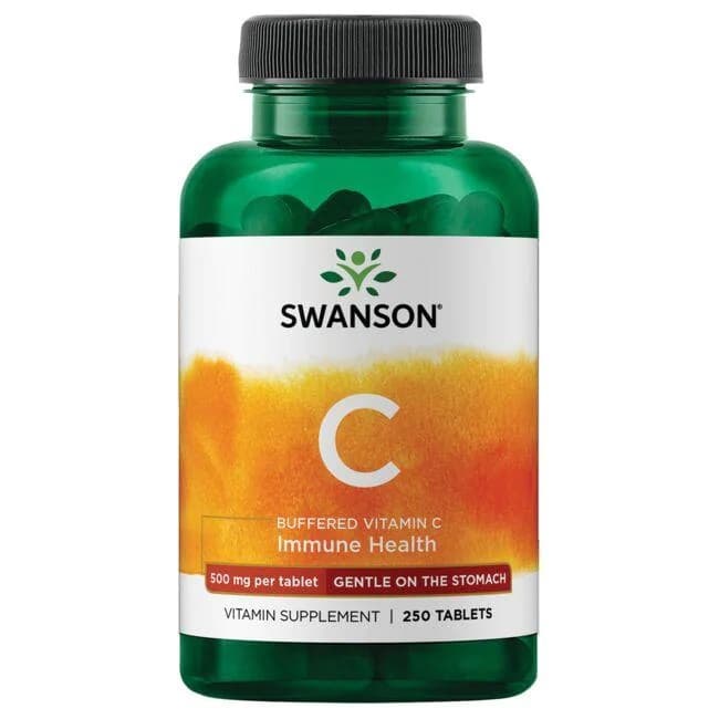 Swanson Buffered Vitamin C 500 mg - 250 tabletter – Swanson förpackning