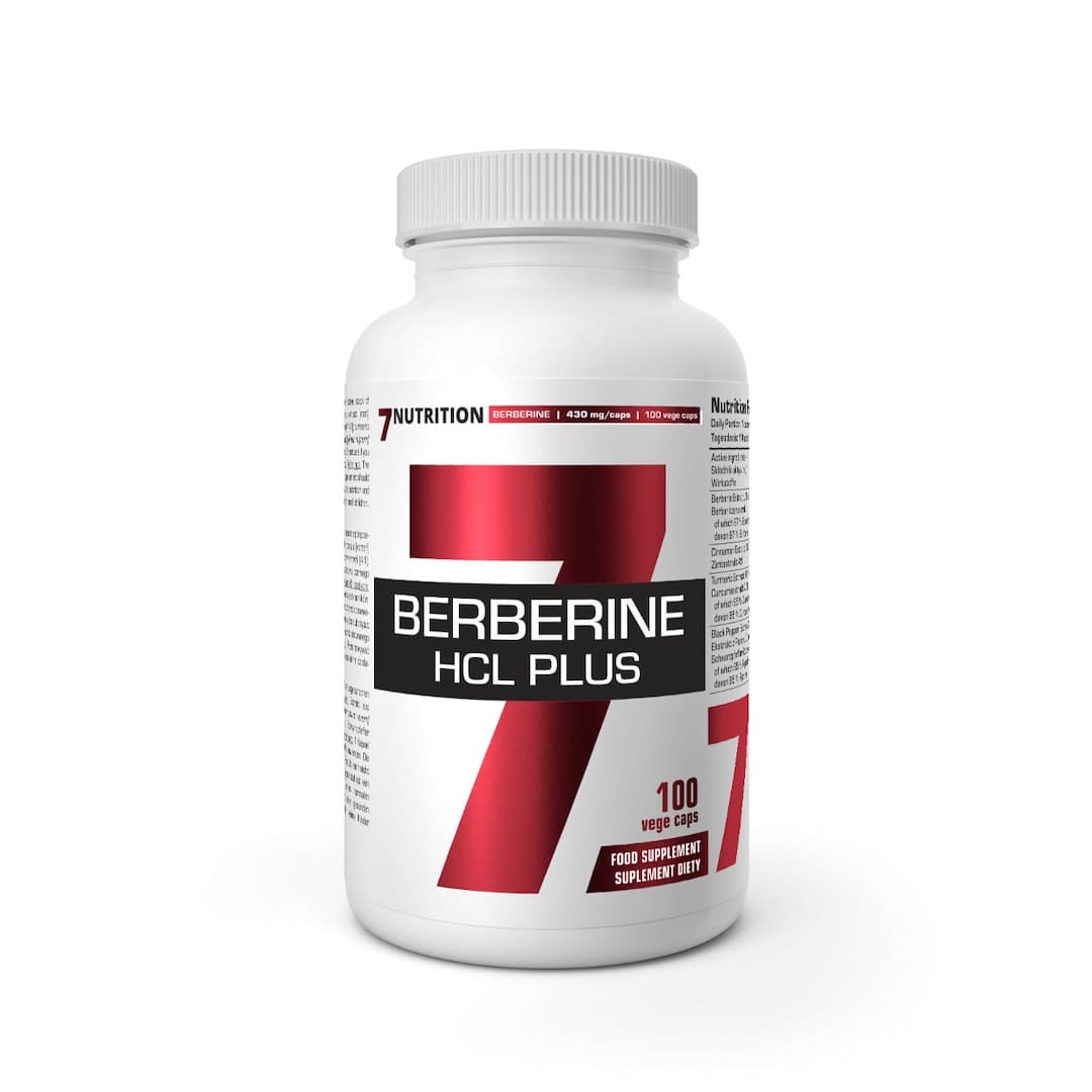 7Nutrition - Berberine HCL Plus - 100 Veg Capsules – 7 Nutrition packaging