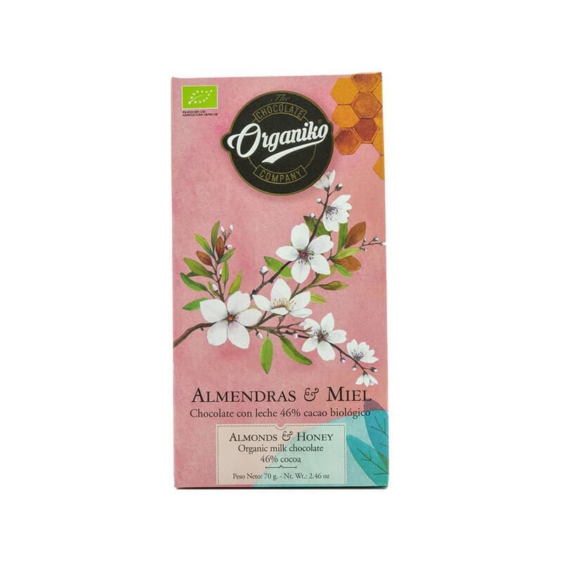 Chocolat Amande & Miel clair 46% 70g