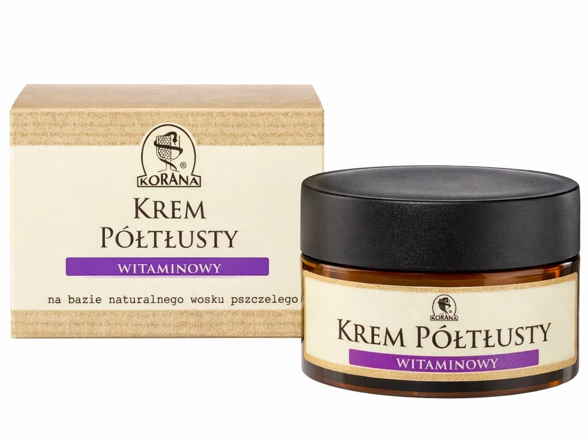 Korana - Vitamin Cream Semi-Fat 50ml – Korana förpackning