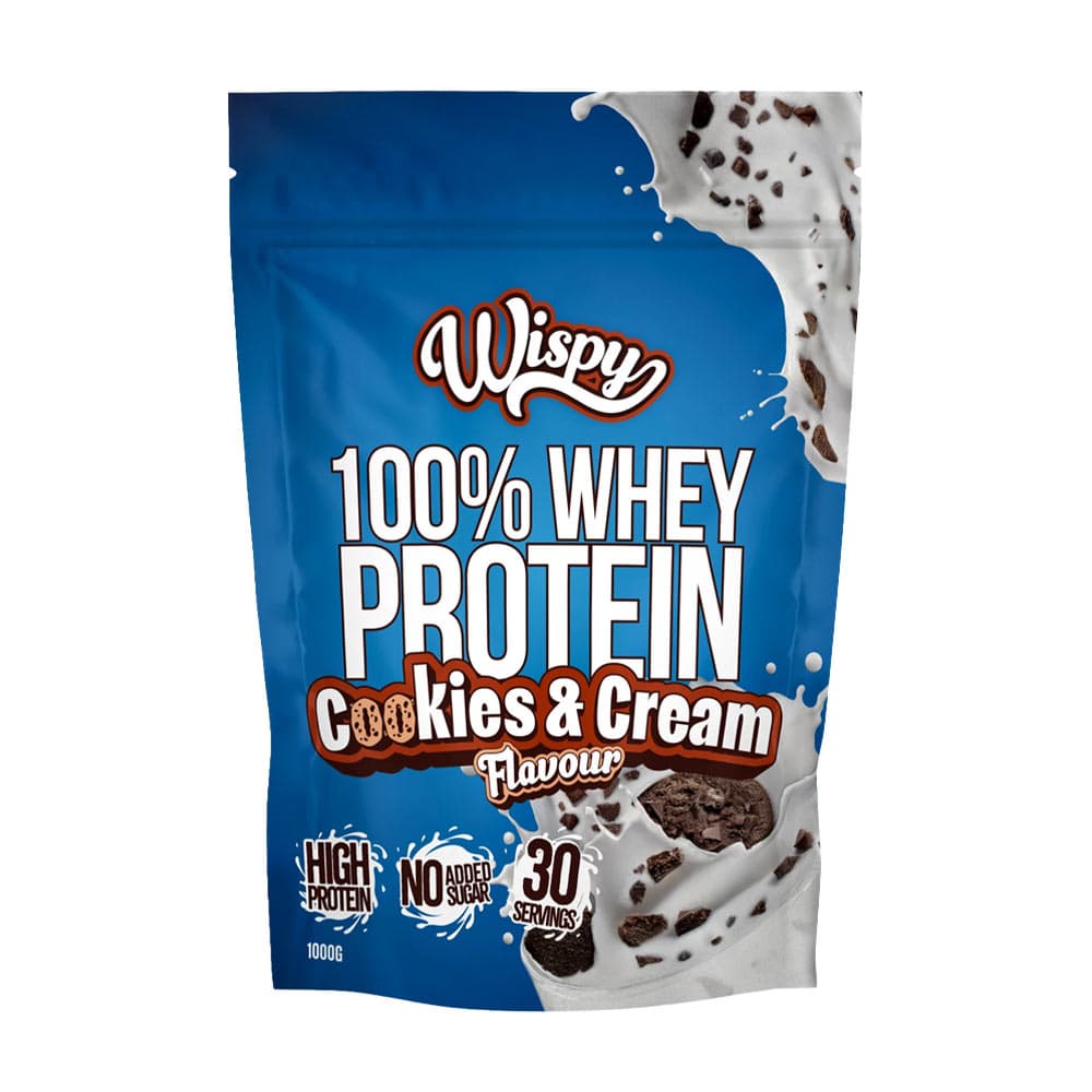 Wispy - Whey Protein Cookies & Cream - 1000g – Wispy packaging