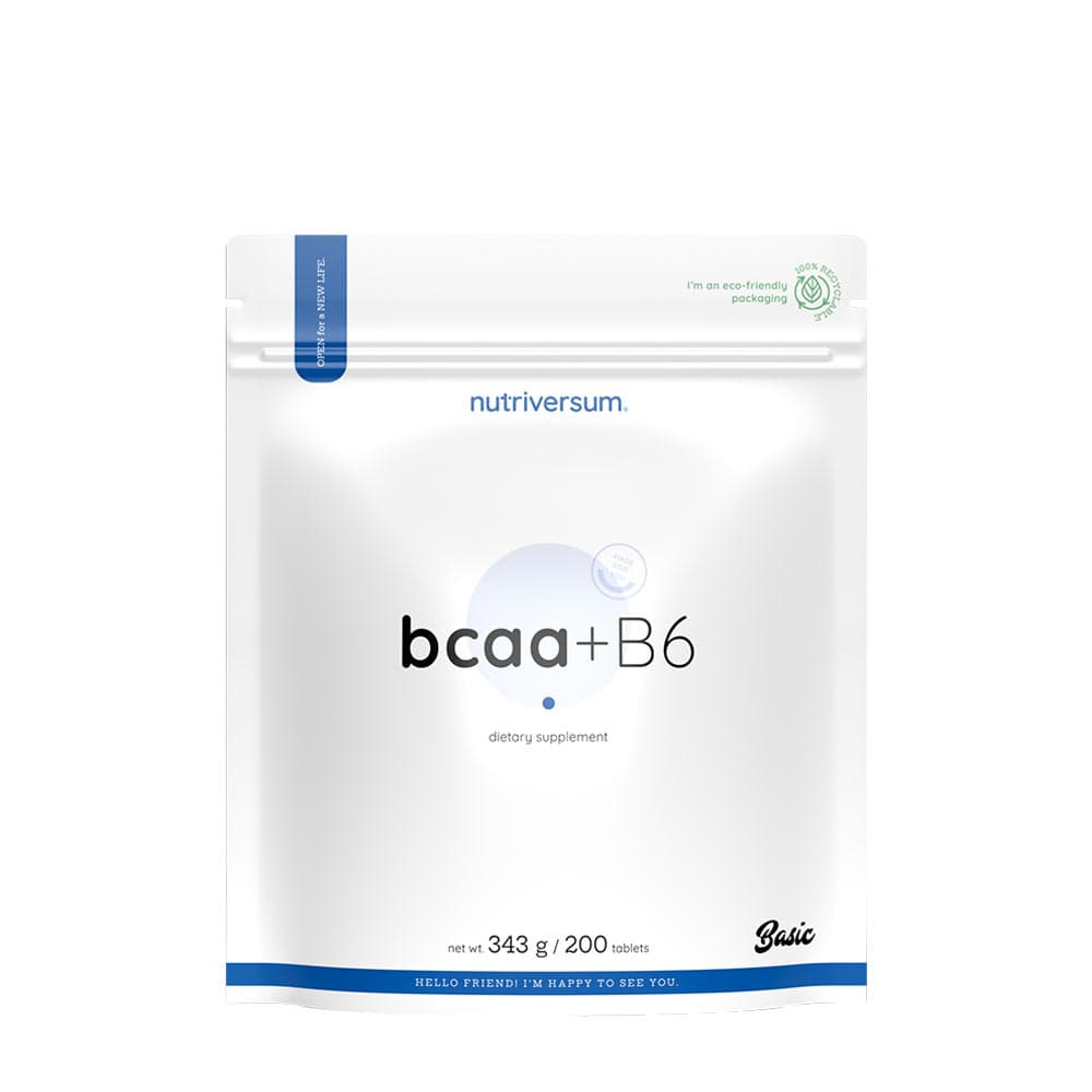 Nutriversum BCAA + B6 - 343g / 200 tabletten – Nutriversum verpakking
