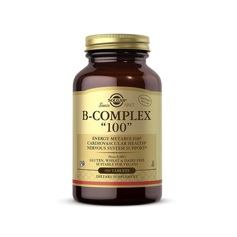 Complexe B vitaminé 100 capsules – Solgar emballage