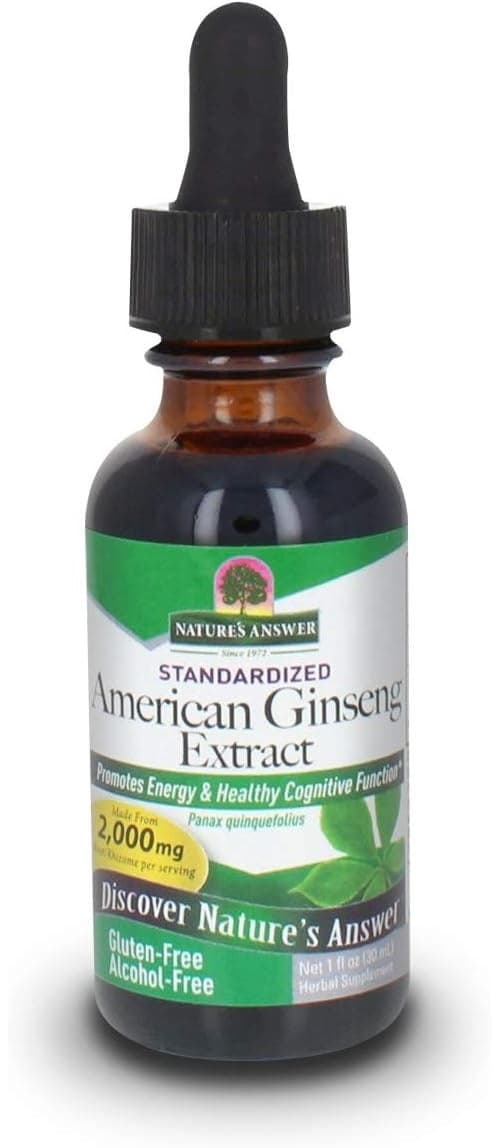 Nature's Answer - Ekstrakt z amerykańskiego żeń-szenia 30ml – Nature's Answer opakowanie