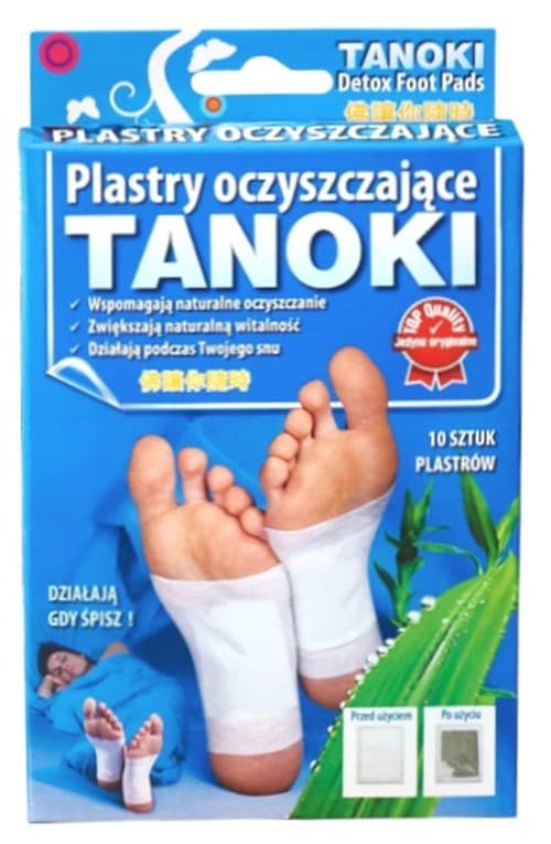 Tanoki - Detox Foot Pads - 10 Pads - 10 pcs – Tanoki förpackning