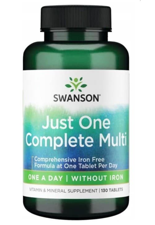 Swanson Just One Complete Multi Without Iron - 130 comprimés