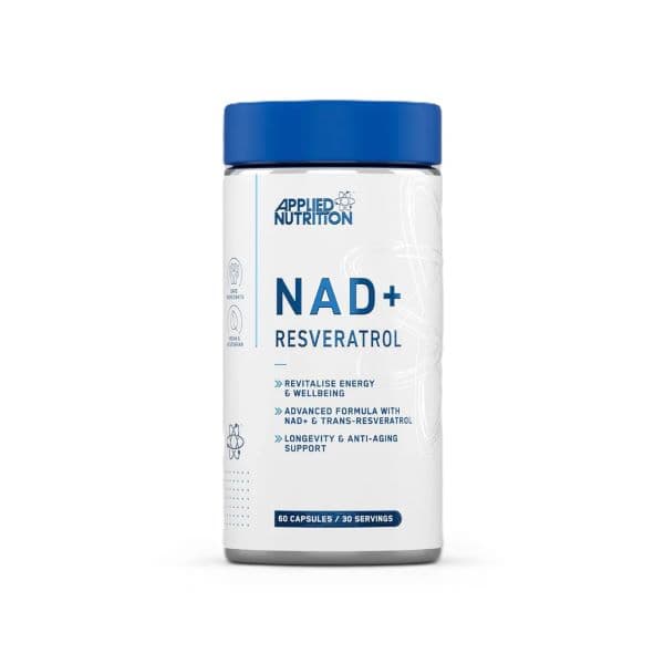 Applied Nutrition - NAD+ Resveratrol - 60 gélules – Applied Nutrition emballage