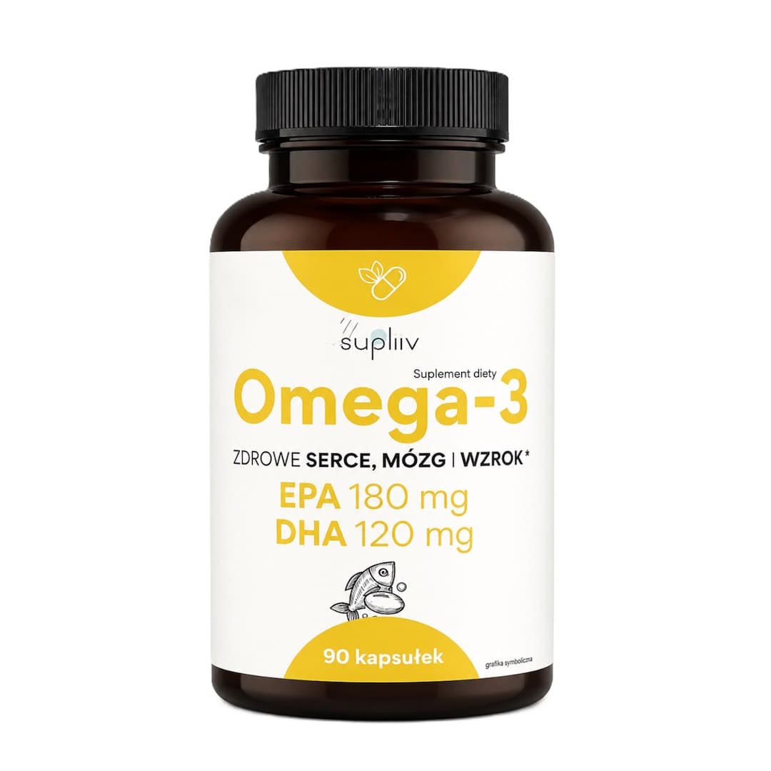 Supliiv - Omega-3 1000mg - 90 kapslar – Supliiv confezione
