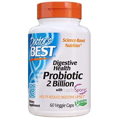 Doctor's Best - Digestive Health Probiotic - 60 Vcaps – Doctor's Best förpackning
