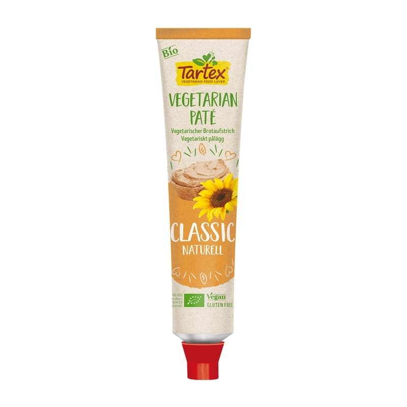Vegetarische Pastete Classic 200g – Tartex Verpackung