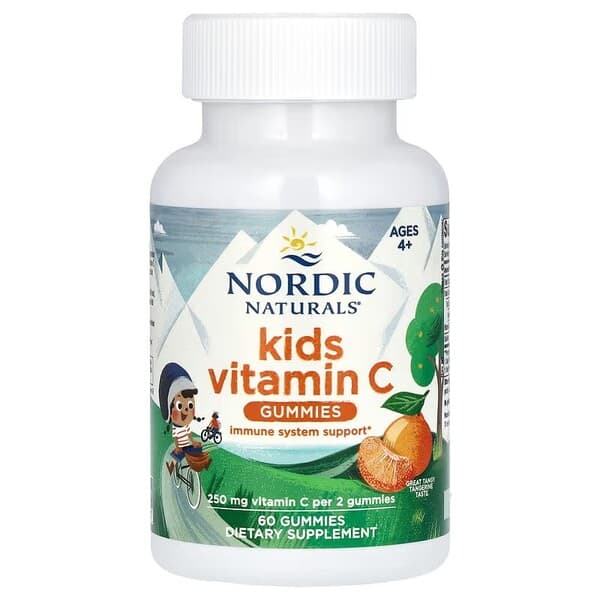 Nordic Naturals Kids Vitamin C Gummies 250 mg – 60 gommes – Nordic Naturals emballage