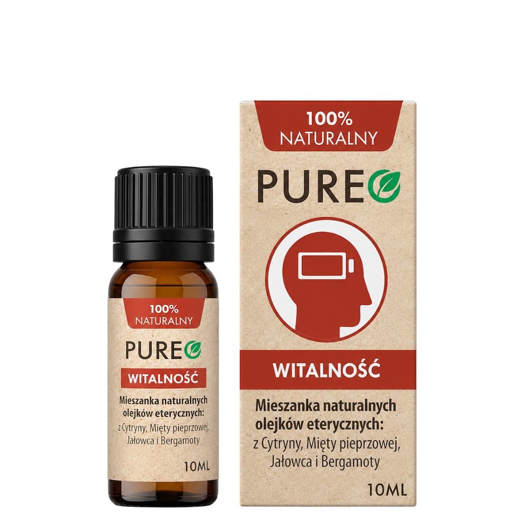 PUREO Witalność – miscela di oli essenziali naturali 10 ml – Pureo packaging