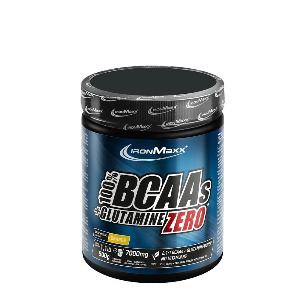 IronMaxx - 100% Bcaas + Glutamine Zero - 500g – IronMaxx förpackning
