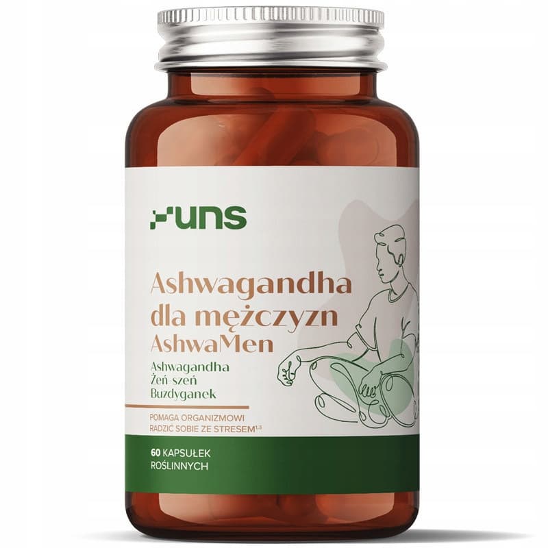 Uns - Ashwagandha Para Homens 60 Vcaps – UNS embalagem